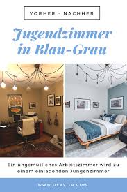 Jugendzimmer In Blau Grau Fur Jungen Beeindruckt Durch Modernes Ambiente In 2020 Home Decor Home Decor Decals Decor