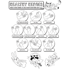 Download and print these handwashing coloring pages for free. Healthy Heroes How To Wash Your Hands Babadoodle