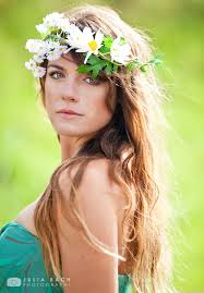 Hippie Flower Child Portrait