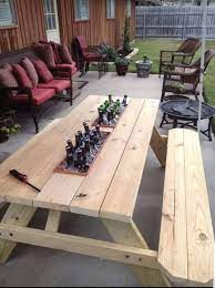 Pin By Great Ideas On Your Pinterest Likes Diy Outdoor Table Diy Picnic Table Diy Outdoor Furniture