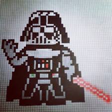 Darth Vader Dessin Pixel Coloriage Dessin