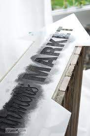 You will see a faint tracing on your wood. How To Stencil Featuring A Pallet Wood Crate