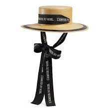 Shop Gucci Straw Effect Wide Brim Hat With Ribbon In Beige From 250 Stores Starting At 750 Similar Ones Also Available Wide Brim Hat Brim Hat Womens Fedora