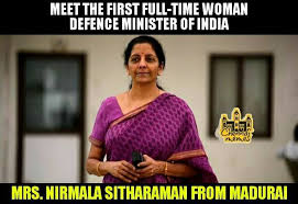 Minister of finance and corporate affairs. The Last Woman Defence Minister Of India Chennai Memes Femina Facebook