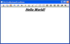 Richtextbox Overview Wpf Net Framework Microsoft Docs