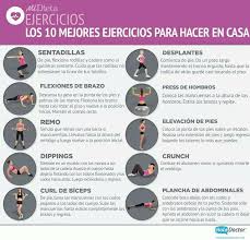 Durante el ejercicio es muy probable que. Los 10 Mejores Ejercicios Para Hacer En Casa Infografias Y Remedios