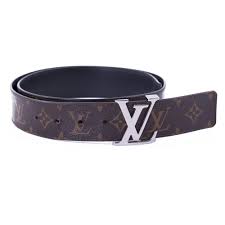 Louis Vuitton Monogram Leather Reversible Initial Belt 90cm