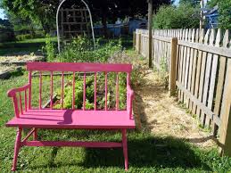 Pink Garden Bench Http Www Kristinawentzell Com Birches Asp Garden Bench Pink Garden Outdoor Art