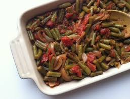 Lebanese Green Beans Lubee A Cedar Spoon Green Beans Recipes Mediterranean Recipes