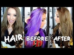 This natural brunette opted for allover highlights and lowlights in different shades of red, mahogany, pulp riot velvet, and fireball. the result is a perfectly blended, multidimensional swash of berry hues. How I Went From Purple Blonde To Brown Hair Youtube