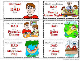 Let Dad Know You Want Him To Be Happy All Of The Time With This Coupon Book For Dad On Father S Day Diy Father S Day Coupons Fathers Day Art Father S