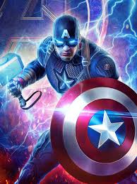 2019 Captain America Mjolnir Avengers Endgame 4k Hd Superheroes Wallpapers Artwork Behance Id 1882 Karakter Marvel Avengers Pahlawan Marvel