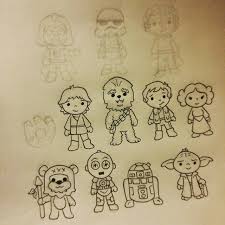 Beckadoodles Ewok Tattoo Star Wars Drawings Star Wars Tattoo Small