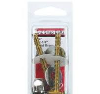 Lasco E-Z Snap Off Toilet Bolt Set - Brass
