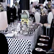 Shop all halloween party decorations & supplies. Fabu Mix Of Patterns Large Polka Dots Stripes And Solid Black Black And White Party Decorations White Party Theme White Party