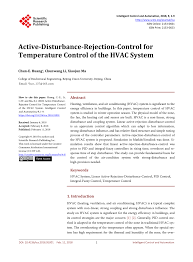 Check spelling or type a new query. Pdf Active Disturbance Rejection Control For Temperature Control Of The Hvac System