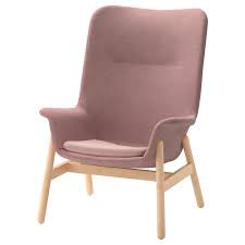 You can really loosen up and relax in comfort because the high back on this chair provides extra support for your neck. Vedbo Gunnared Light Brown Pink High Back Armchair Ikea