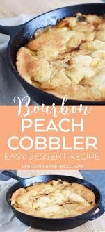 Easy Southern Peach Cobbler Recipe With Bourbon And Frozen Peaches For Easter Brunch Mother S Day In 2020 Easy Peach Cobbler Recipe Cobbler Recipes Peach Cobbler Easy