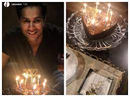 The actor recently returned to mumbai with his wife natasha dalal after. Varun Dhawan Celebrates His 33rd Birthday With A Decadent Chocolate Cake The Times Of India