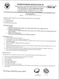 Peserta harus memantau pengumuman di website rscm.co.id selama proses seleksi, kelalaian melihat hasil seleksi merupakan tanggung jawab peserta. Pengumuman Pdf