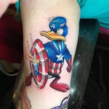 We offer tattooing in color and black and grey. Brent Goudie S Cartoon Tattoos Inkppl