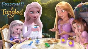 See more ideas about rapunzel, disney art, disney tangled. Frozen 2 Tangled Elsa And Rapunzel In The Future Their Children Play Together Alice Edit Youtube