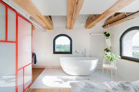 To make the division very gentle and let the light in, try a glass space divider. Think Outside The Bath Where To Put A Freestanding Tub Qualitybath Com Discover