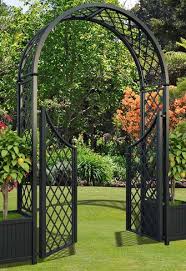 Mar 26, 2020 · wrought iron berrington arbor trellis garden structure $399.95, 2/$749.90, 4/$1,349.80, 6/$1,924.70, 8/$2,549.60 wrought iron cross medallion waverly arbor trellis Stunning Metal Garden Arches With Gate High Quality And Exclusive Design