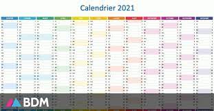 Prenez donc l'habitude d'utiliser le calendrier dans votre vie quotidienne. Calendrier 2021 A Imprimer Jours Feries Vacances Numeros De Semaine Bdm