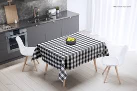 Kitchen Scene Pvc Tablecloth Mockup Mockup Free Psd Mockup Mockup Psd