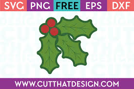 Download Free Svg Files Christmas Holly Design Cut That Design PSD Mockup Templates
