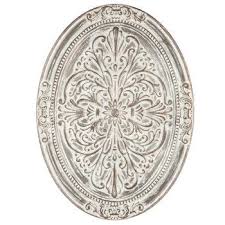 Whitewash Ornate Oval Metal Wall Decor Hobby Lobby 1648377 French Country Wall Decor Metal Walls Metal Wall Plaques