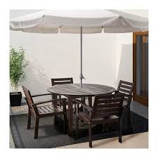 Kloven Table Outdoor Dark Brown Ikea Wooden Outdoor Furniture Patio Dining Table Outdoor Furniture Sets