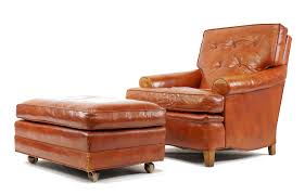 This item is part of the annaldo leather swivel chair & ottoman collection. Henredon Leather Club Chair And Ottoman Fair Market Vintage
