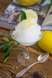 Zitronen Granita Granita Al Limone Gaumenpoesie Rezept Granita Weihnachten Kochen Lebensmittel Essen