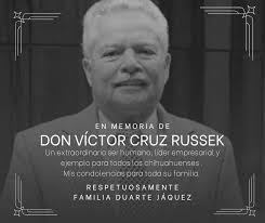 👉🏼 “Un extraordinario hombre y un gran empresario”: Duarte lamenta muerte  de Víctor Cruz Russek 👉🏼  https://entrelineas.com.mx/local/un-extraordinario-hombre-y-un-gran-empresario-duarte-lamenta-muerte-de-victor-cruz-russek/