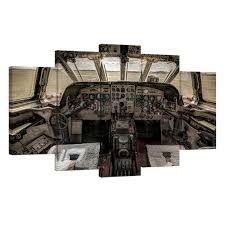 Kids spaceship control panel prop: Aircraft Control Board Poster Wall Art Canvas Print Painting 5 Pieces Airplane Cockpit Home Decor Painting For Room Decoration Canvas Prints Wall Artdigital Painting Aliexpress