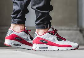 Nike Air Max 90 Ultra Essential Wolf Grey Is Now Available Nike Air Max 90 Ultra Essential Wolf Grey X2f Dark Grey Black Team Red S Calzas Calzado Nike Zapas