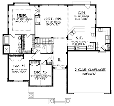 This style is often built on a slab but. Ranch With A Spacious Open Floor Plan Hwbdo13934 Cottage House Plan From Builderhouseplans Com Ranch House Plans House Plans Small House Plans