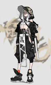 drawstring working details female character design anime character design concept art characters