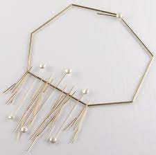 Betty Cooke Modernist 14k Gold And Pearl Kinetic Necklace Bead Work Jewelry Modernist Jewelry Jewelry Inspiration
