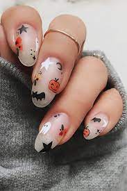 Matte black is simple and sophisticated, no doubt. 50 Best Halloween Nail Ideas 2020 Cute Halloween Nail Designs