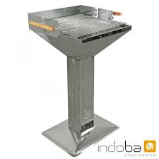 Gemauerter grill kamin grill gartengrill selber bauen pizzaofen garten grill bauen garten grillen gartenmauern kamin modern outdoor küche. Indoba Saulengrill Cibus Grill Edelstahl Kaufland De