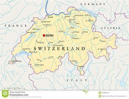 Es un país de europa con una superfice de 675.417 km2 y una población de 66.616.500 habitantes. Mapa Politico De Suiza Ilustracion Del Vector Ilustracion De Vaduz 103386279