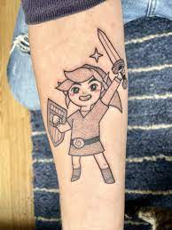 Toon Link, manga-style, by J'ai Peur Des Papillons at Les Écorcheuses in  Toulouse, France. : r/tattoos