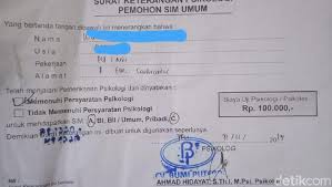 Harga Psikotes Saat Bikin Sim Di Pekanbaru Rp 100 Ribu Dikeluhkan Warga