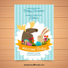 But this print out our baby shower bingo cards. Free Vector Baby Shower Card In Hand Drawn Style