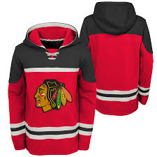 details about nhl chicago blackhawks asset pullover hockey hoodie top sweater youth kids