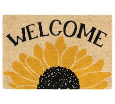 » find buckwheat husk for sale prices in russia for less. Sunflower Welcome Doormat Pottery Barn