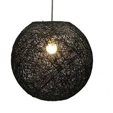 Suspension E14 Boheme Kirou Rotin Chocolat 1 X 40 W Seynave Idee Luminaire Suspension Plafonnier